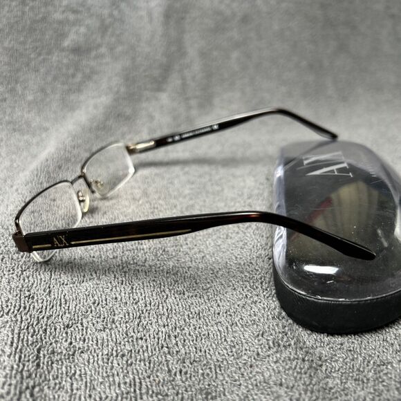 Armani Exchange Eyeglasses FRAMES ONLY AX130 Amber Tortoise With Case         G1 - Picture 3 of 7